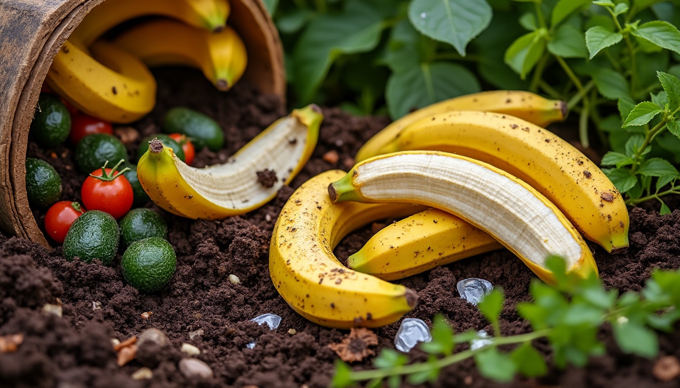 Peau de banane et compost : la routine et les erreurs courantes
