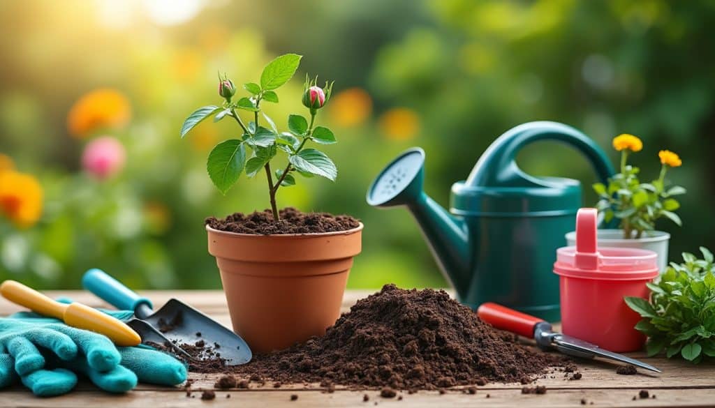 Planter un rosier en pot : ce qu&rsquo;il faut prévoir avant de se lancer