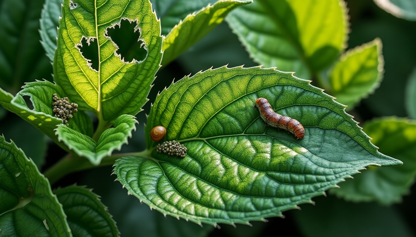Feuilles trouées : identifier le coupable