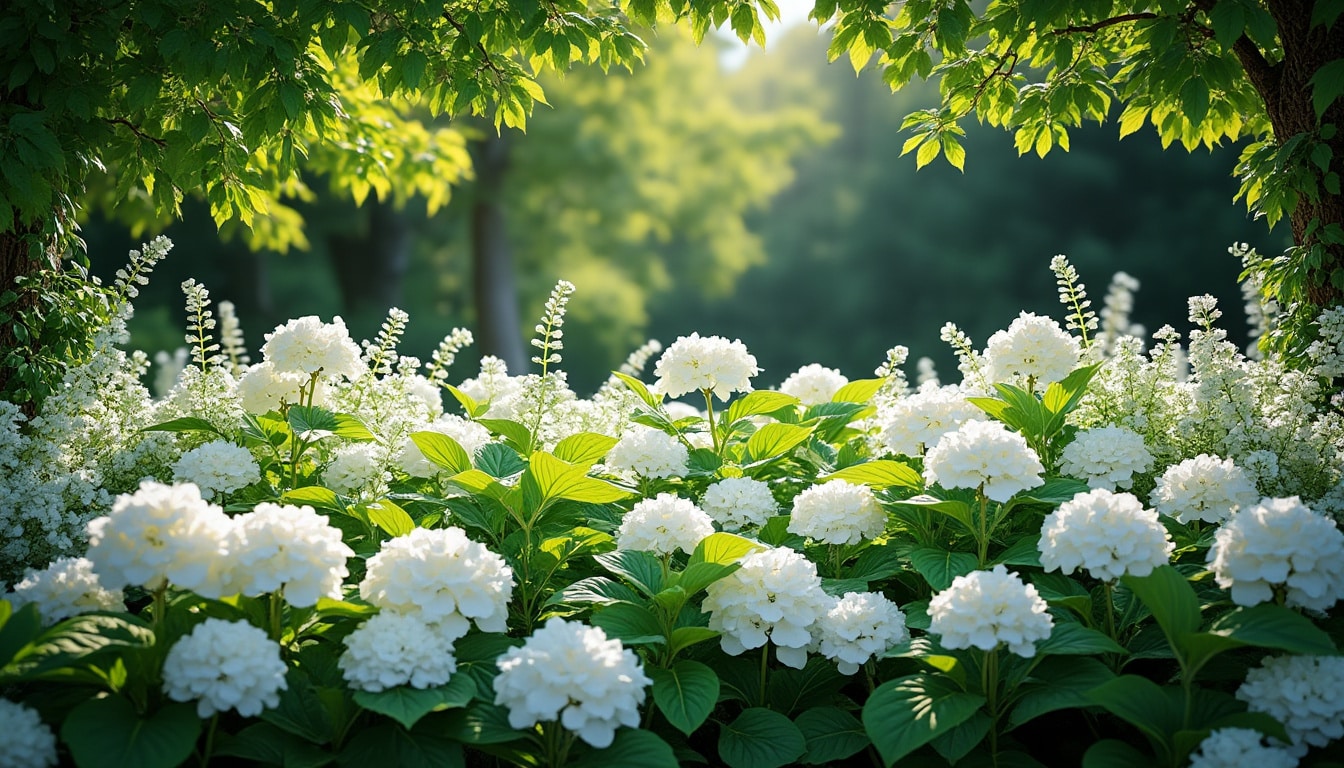 Jardin blanc : composer un massif lumineux à l&rsquo;ombre