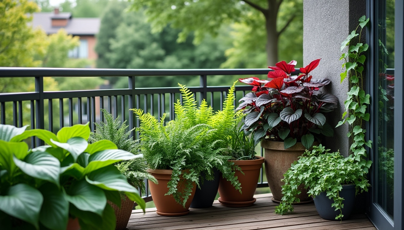 Plantes vivaces en pot sur un balcon nord : la sélection