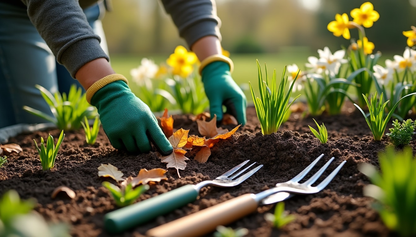 Réveiller un massif au printemps : l&rsquo;ordre des travaux